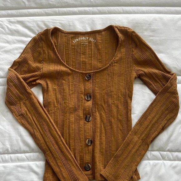 Aeropostale Women's Orange Top - Picture 1 of 4